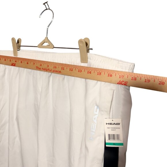 NWT Head Slim Fit Break Point Tennis Shorts Men X-Large White Elastic Waist - Picture 6 of 11